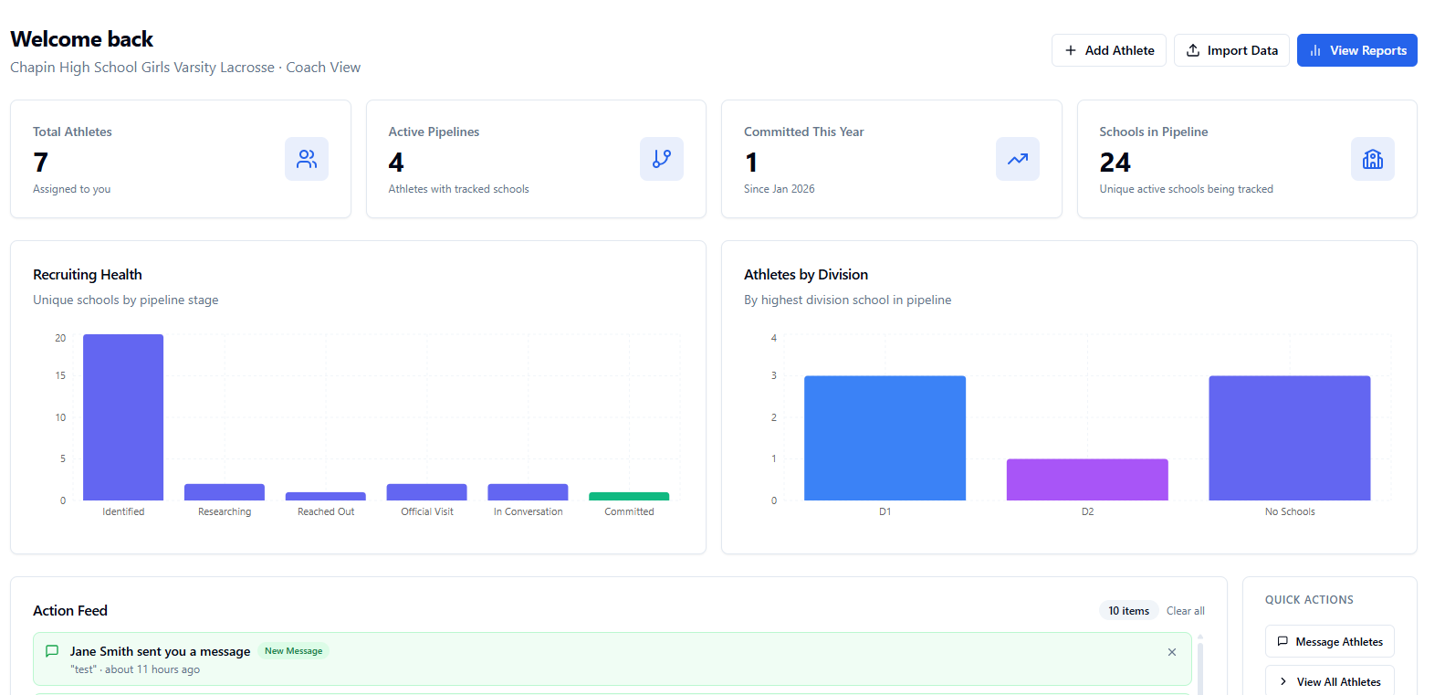 Coach Dashboard